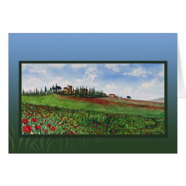 Castle with poppies (Front Horizontal)