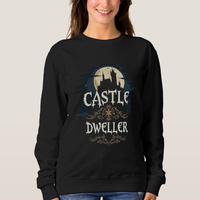 Castlecore Aesthetic Mediaeval Fantasy Enchanted F Sweatshirt (Front)