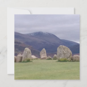 Castlerigg Stone Circle Flat Greeting Card