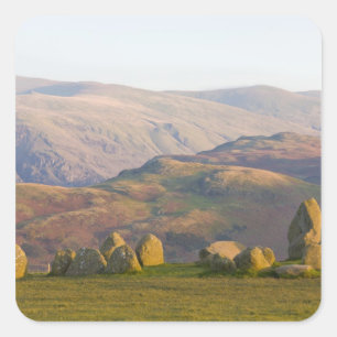 Castlerigg Stone Circle, Lake District, Cumbria, 2 Square Sticker