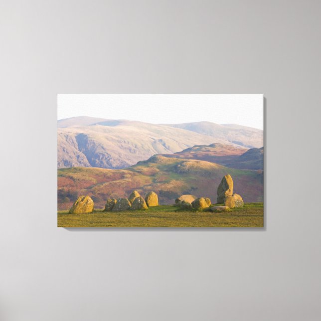 Castlerigg Stone Circle, Lake District, Cumbria, Canvas Print (Front)