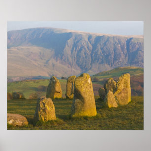 Castlerigg Stone Circle, Lake District, Cumbria, Poster