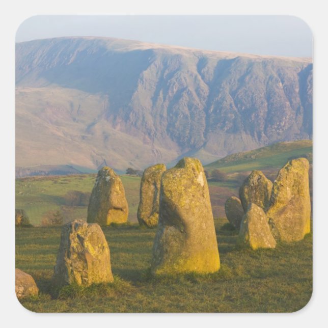 Castlerigg Stone Circle, Lake District, Cumbria, Square Sticker (Front)