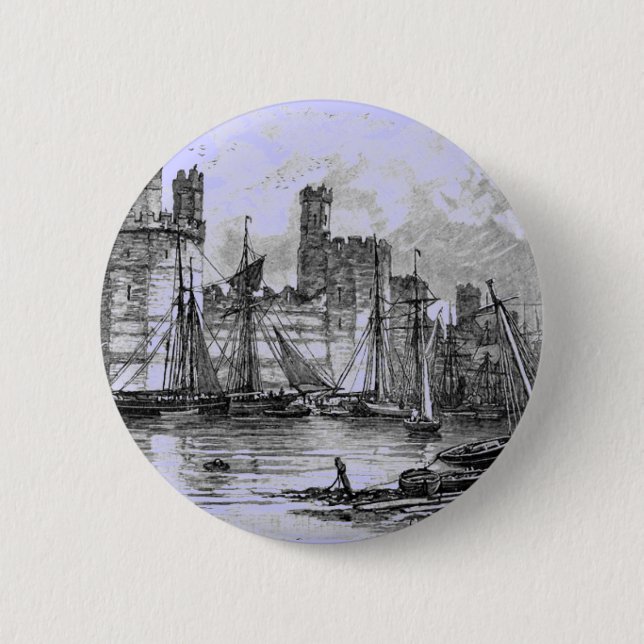 Castles 6 Cm Round Badge (Front)
