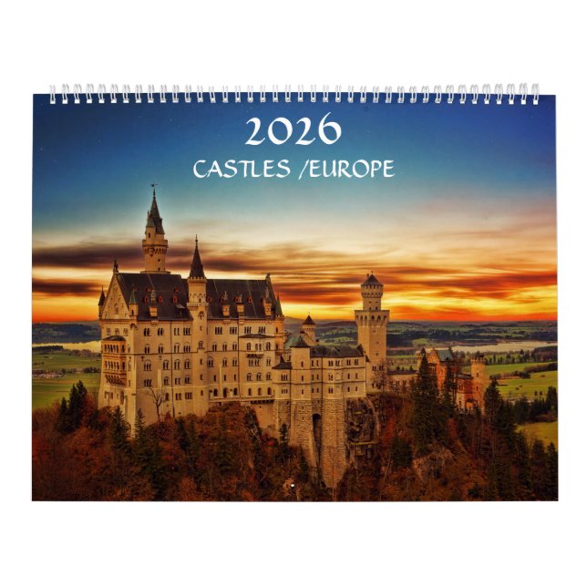 Castles in Europe 2024 Calendar (Cover)