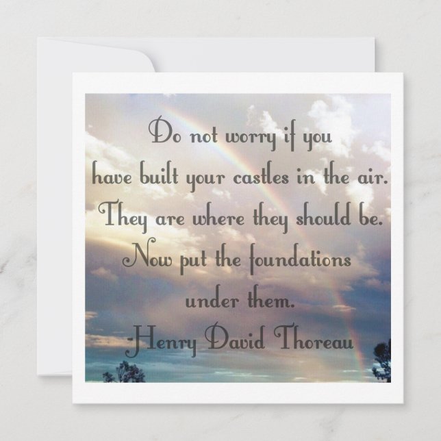 Castles in the Air Quote (Front)