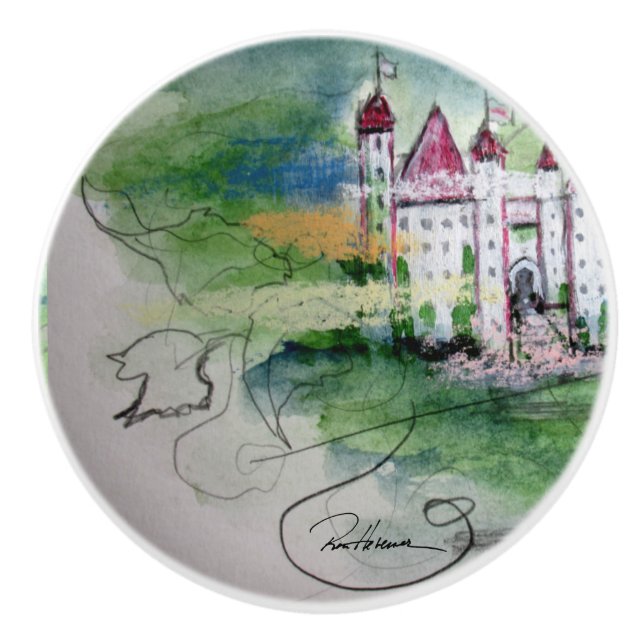 Castles in the Sky . . .  Ceramic Pull (Front)