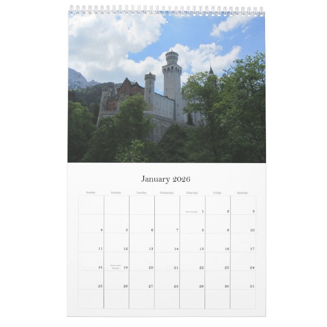 Castles of Germany 2013 Calendar (Jan 2026)
