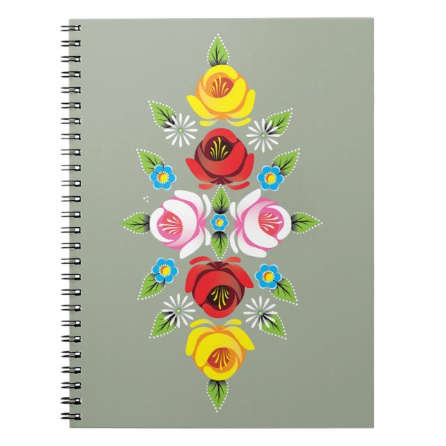 Castles - Traditional Canal Folk Art Notebook (Front)