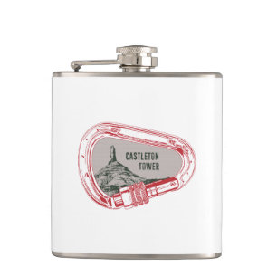 Castleton Tower Climbing Carabiner Hip Flask
