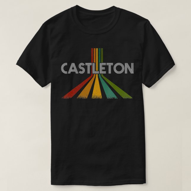 Castleton Vermont  Vintage Retro  T-Shirt (Design Front)
