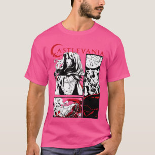 Castlevania Black White Comic Panels T-Shirt