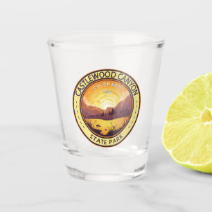 Castlewood Canyon State Park Colorado Badge Shot Glass