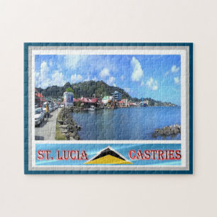 Castries - Saint Lucia - Panorama - Jigsaw Puzzle