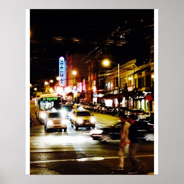 Castro at Night Poster (Front)