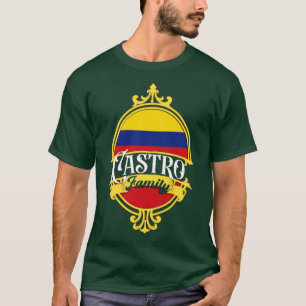 Castro Family Colombia Flag T-Shirt