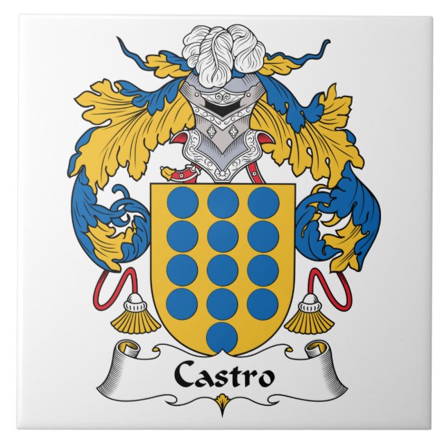 Castro Family Crest Tile (Front)