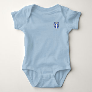 Castro Historical Shield with Helm and Mantle Baby Bodysuit