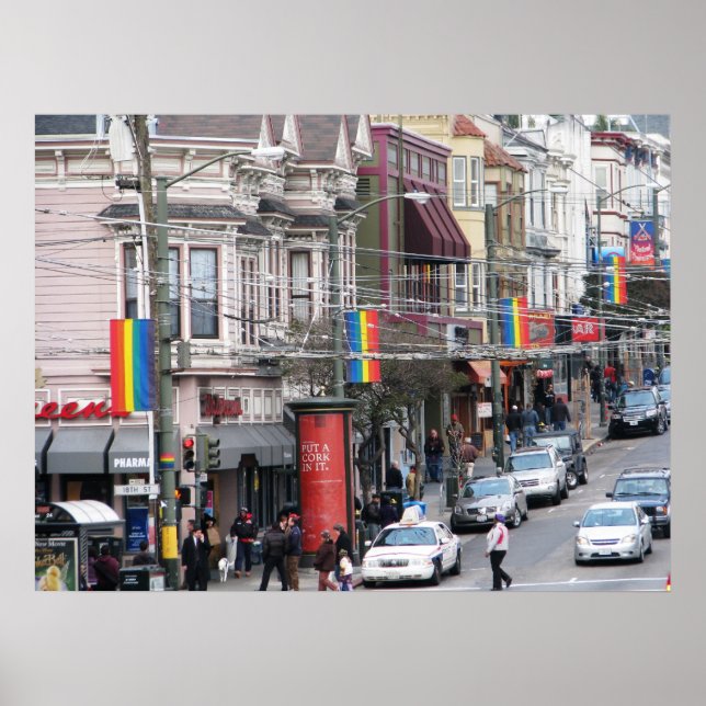 Castro Street - San Francisco, California Poster (Front)