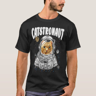 CASTRONAUT Space Cat Astronaut Sci Fi Cat in Spac T-Shirt