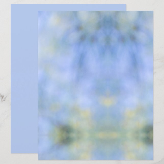 Casual Abstract Blue Yellow Pattern Junk Journal (Front/Back)