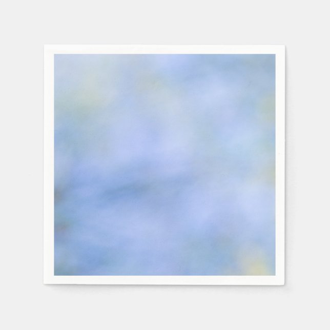 Casual Abstract Blue Yellow Pattern Palo Verde Napkin (Front)