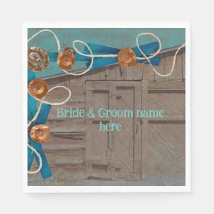Casual Barn wedding & reception same location Napkin