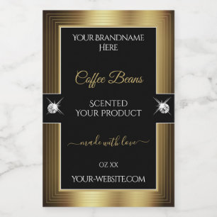Casual Black Coffee Brown Brilliants Product Label