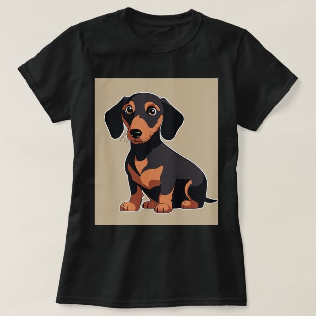 Casual black t shirt for women  (Design Front)