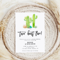 Casual Cactus Succulent Taco Bout Love Wedding