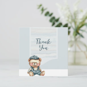 Casual Charming Bear Thank You Card