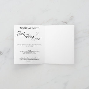 Casual Christian Wedding Invitation Faith