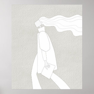 Casual City Stroll Fashion DIY Colouring Poster
