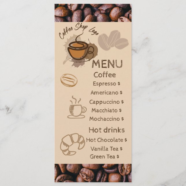 Casual Coffee Beans Add Your Menu Coffee Shop (Front)