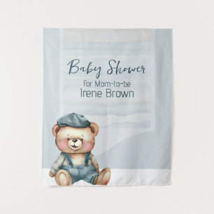 Casual Cosy Baby Shower Tapestry Backdrop
