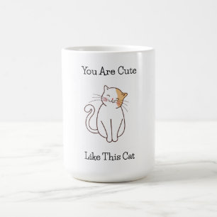 Casual Cute Cat Self-Love Confidence For Anyone Coffee Mug