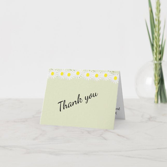 Casual Daisy Thank you card (Front)