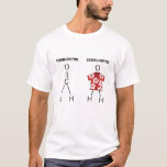 Casual Formaldehyde T-Shirt<br><div class="desc">Find chemistry too formal? Get casual with this funny formaldehyde tee which turns formaldehyde into casual-dehyde with -- what else? -- a Hawaiian shirt...  and a pun.</div>