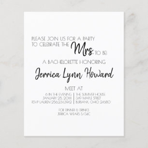 Casual Future Mr. & Mrs. Bachelorette Flyer