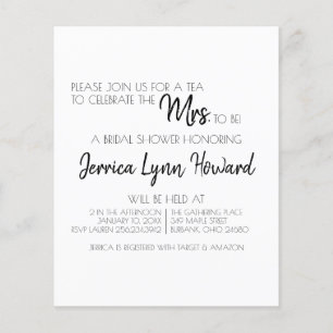 Casual Future Mr. & Mrs. Bridal Shower Flyer
