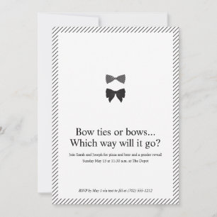 Casual Gender Reveal Invitation