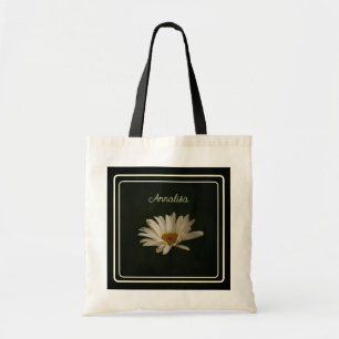 Casual Girly Daisy Floral Photo Personalised  Tote Bag