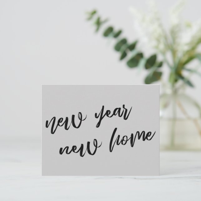 Casual Grey New Year New Home Announcement (Standing Front)