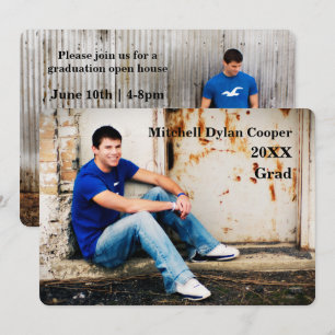 Casual Grunge - Graduation Announcement