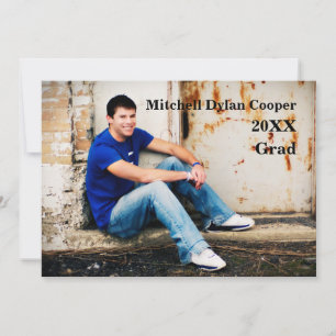 Casual Grunge - Graduation Announcement
