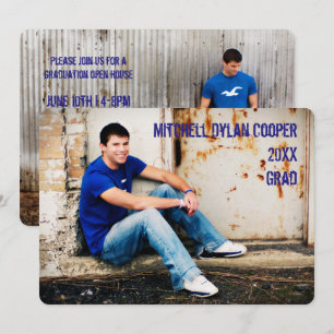 Casual Grunge - Graduation Announcement