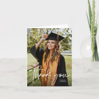 Casual Modern Calligraphy Script Photo Graduation