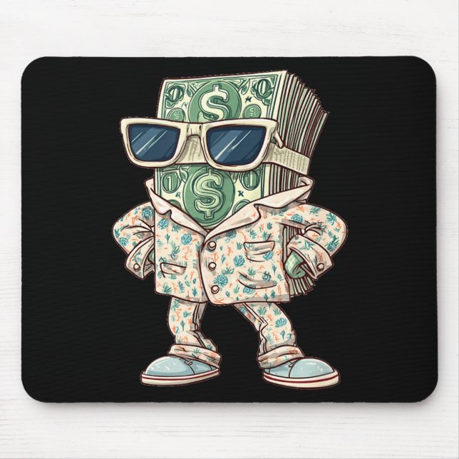 Casual Money Sleepwear Costume For Cash Lovers  Mouse Mat (Front)