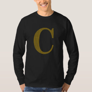 Casual Monogram C Cardinal Merry Christmas Happy T-Shirt