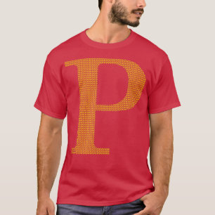 Casual Monogram P Cardinal Merry Christmas Happy T-Shirt